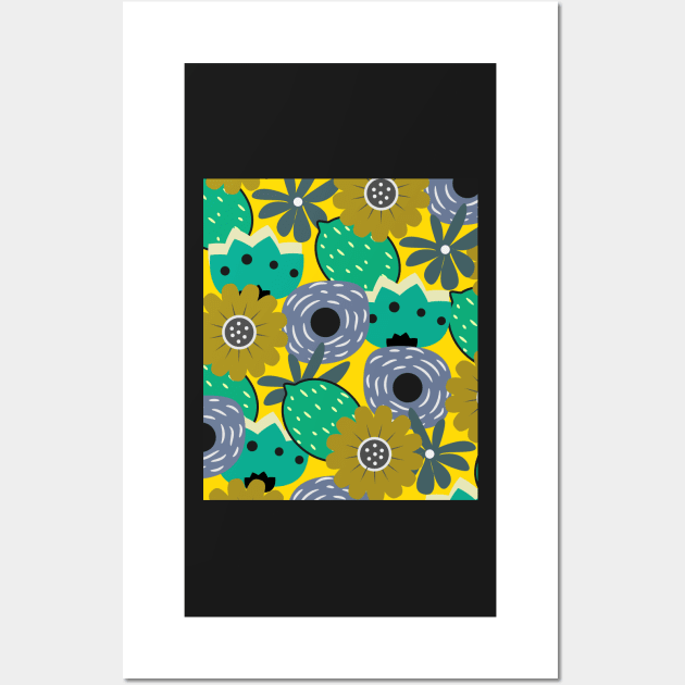 Fresh lemons and flowers Wall Art by cocodes